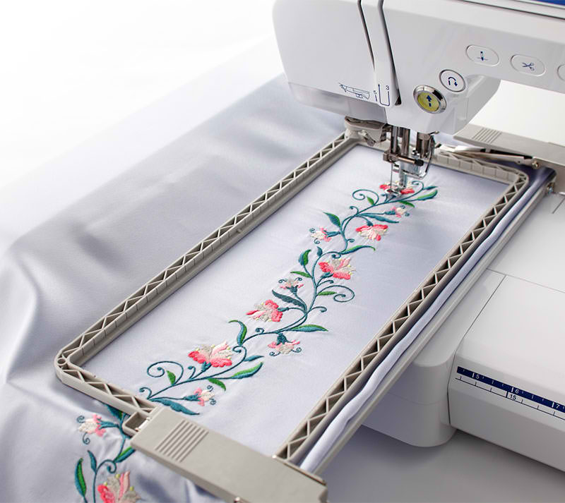 Embroidery Machine with Large Hoop