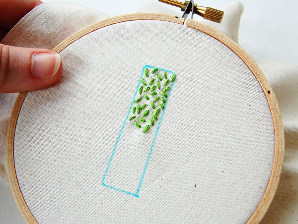 How to embroidery by hand - Seed stitch