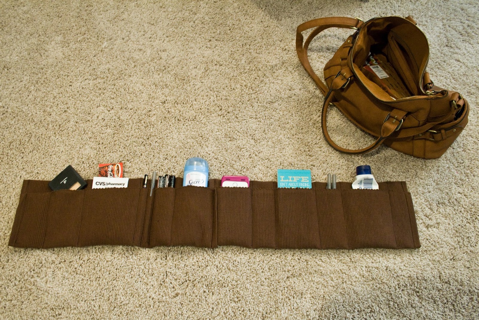 Sewing projects for kids #33 - Purse organizer