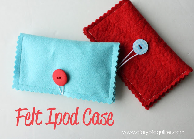 Sewing projects for kids #5 - Felt iPod case