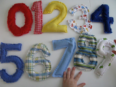 Sewing projects for kids #30 - Bean bag numbers