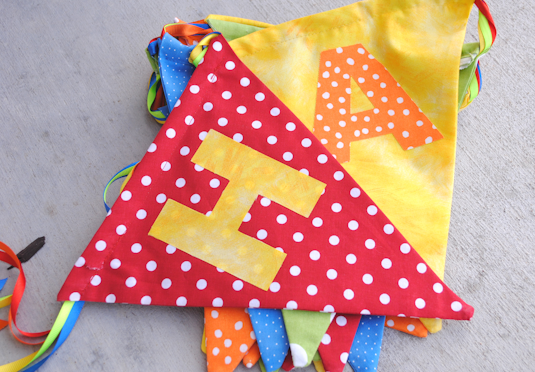 Sewing projects for kids #25 - Birthday banner