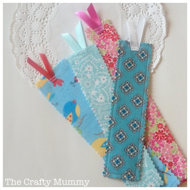 Sewing projects for kids #3 - Fabric bookmarks