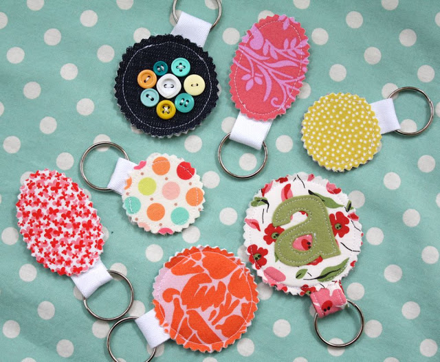 Sewing projects for kids #2 - Key chains from fabric