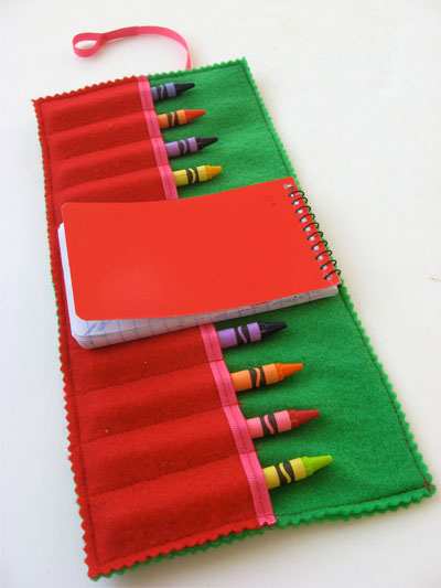 Sewing projects for kids #32 - Felt crayon holder