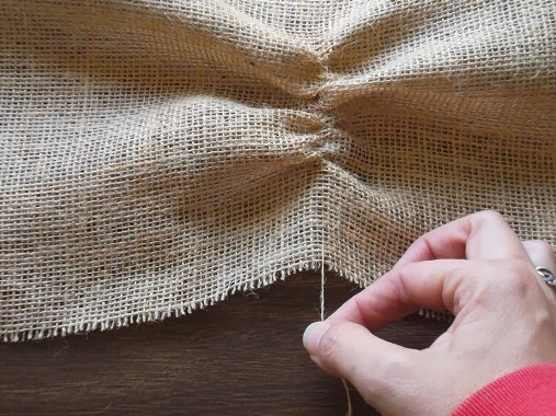 How to Sew Burlap