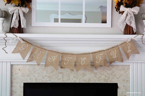 Burlap Decorating Ideas #15: Burlap Banner