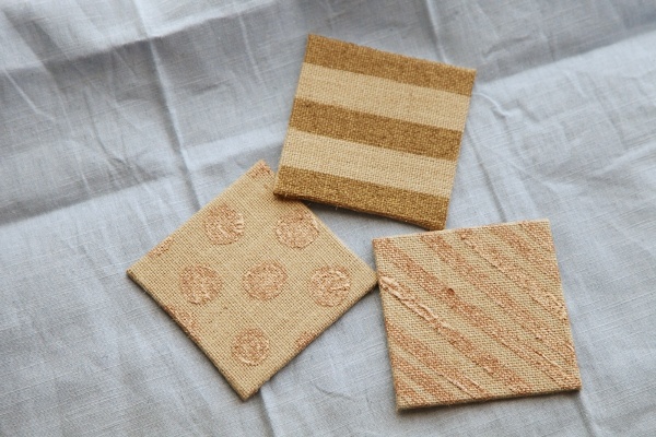 Burlap Decorating Ideas #17: Burlap Coasters