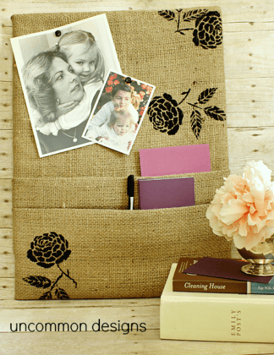 Burlap Decorating Ideas #16: Burlap Cork Board