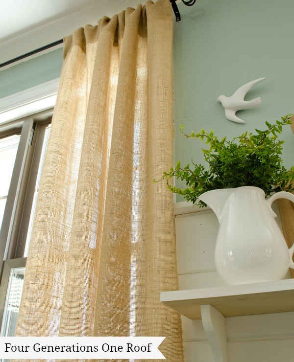 Burlap Decorating Ideas #12: Burlap Curtains